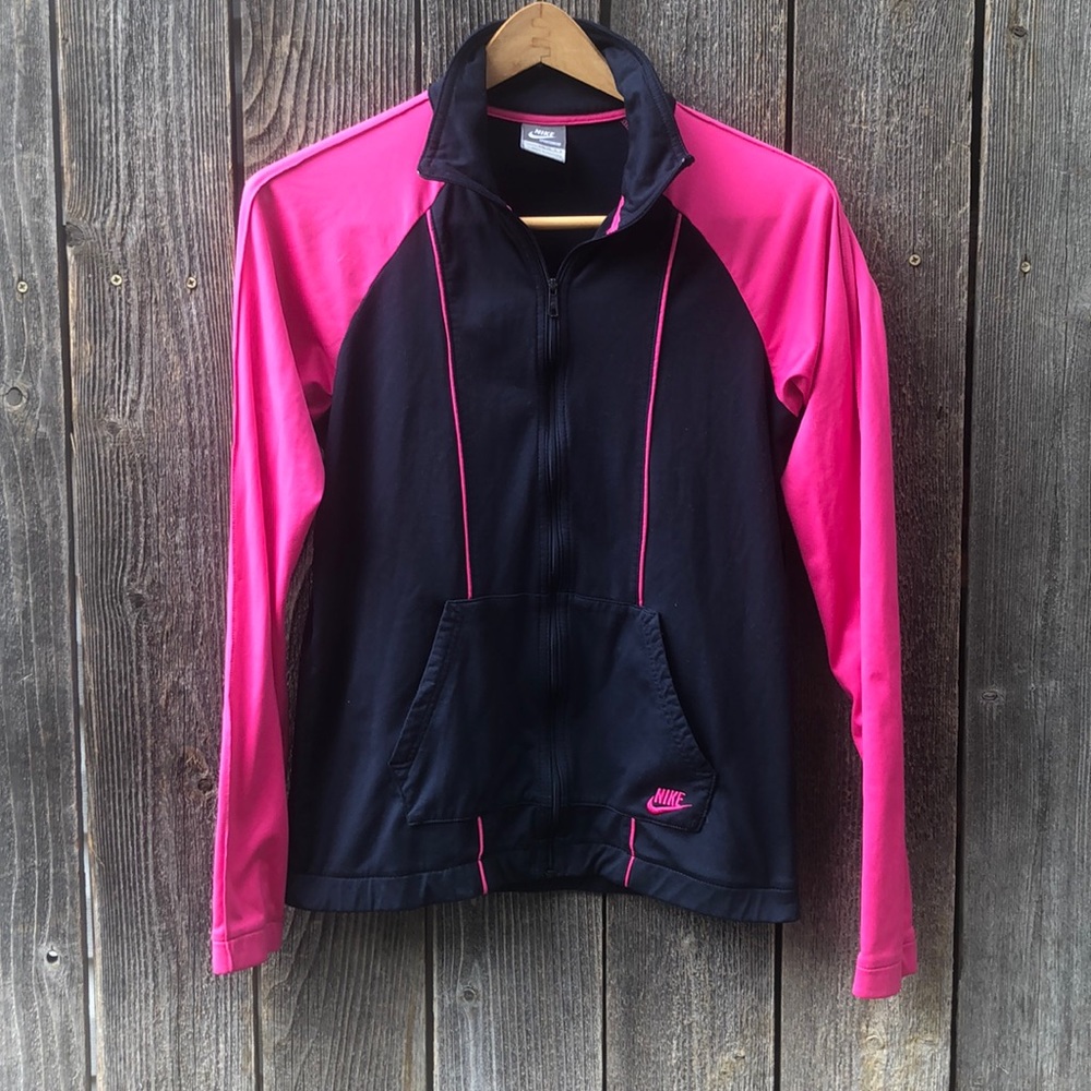 Navy/pink lightweight NIKE sportswear jacket  L